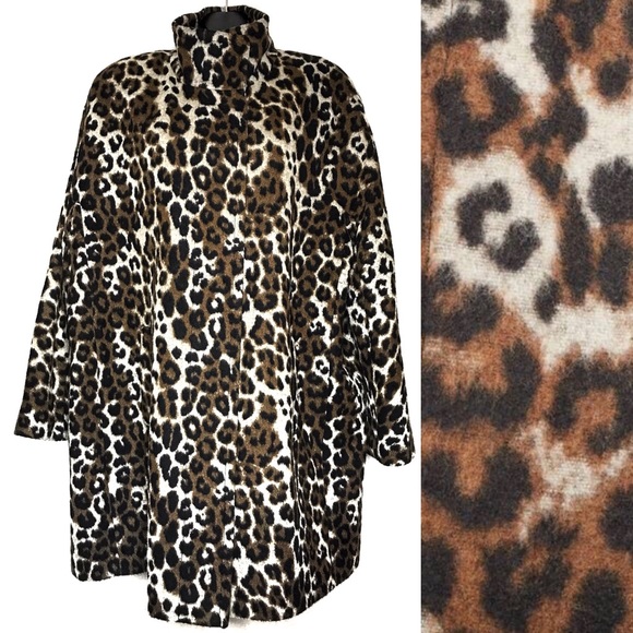 Ellen Tracy Jackets & Blazers - *SOLD* Ellen Tracy leopard print wool-blend coat
